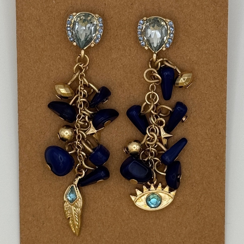 Simply Vera Vera Wang Dangle Evil Eye Earrings Simulated Blue Stone